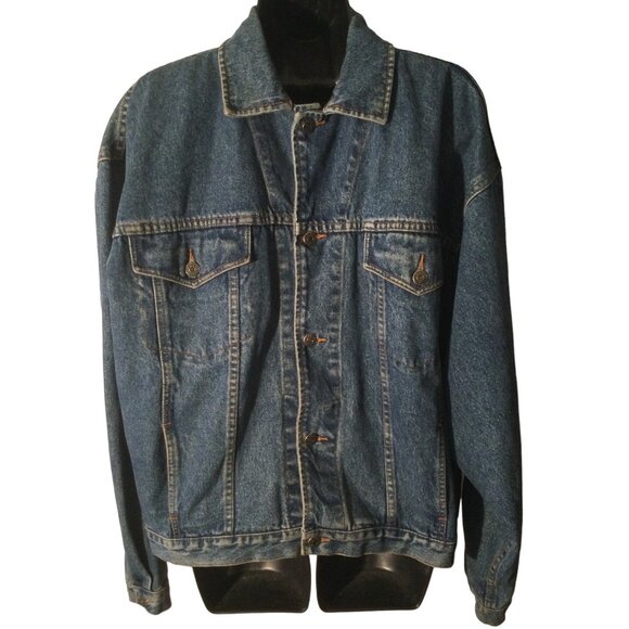 Vintage Labatt's Canadian Liquor Beer Denim Blue Jean Jacket Mens XL Gap - Picture 3 of 4